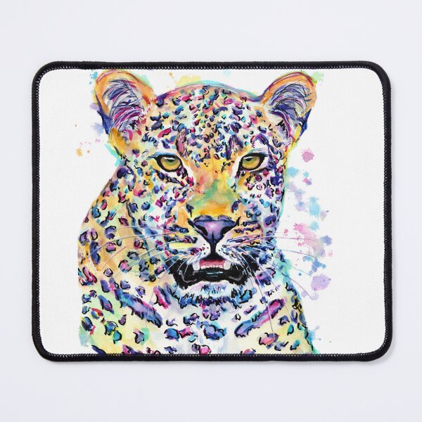 Item preview, Colourful Watercolour Leopard designed and sold by SaltySerenity.
