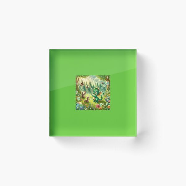 Item preview, Gleeful Green Dragon designed and sold by Variety Vault.