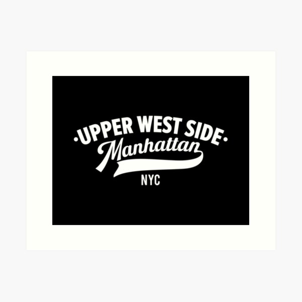 Artikel-Vorschau von Upper West Side Manhattan Minimal Typo Art - NYC Urban Vibes, designt und verkauft von Boogosh.