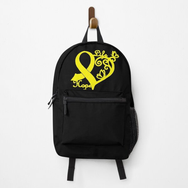 Item preview, Hope life heart awareness ribbon (yellow) designed and sold by CaitlynConnor.