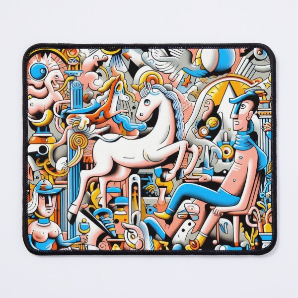 Item preview, horse in colorful world  designed and sold by onedoublenine.