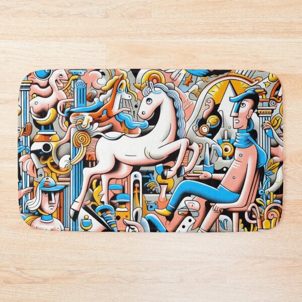 Item preview, horse in colorful world  designed and sold by onedoublenine.
