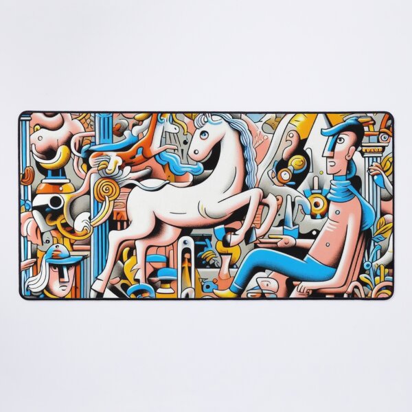 Item preview, horse in colorful world  designed and sold by onedoublenine.