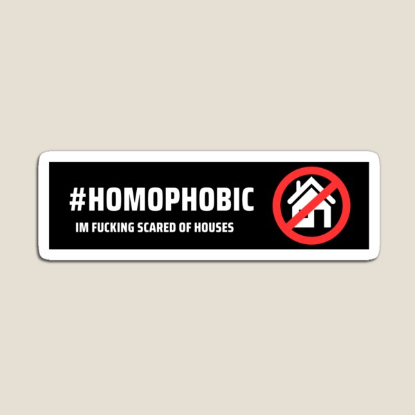 Item preview, im scared of houses bumpersticker designed and sold by abicraftsalot.
