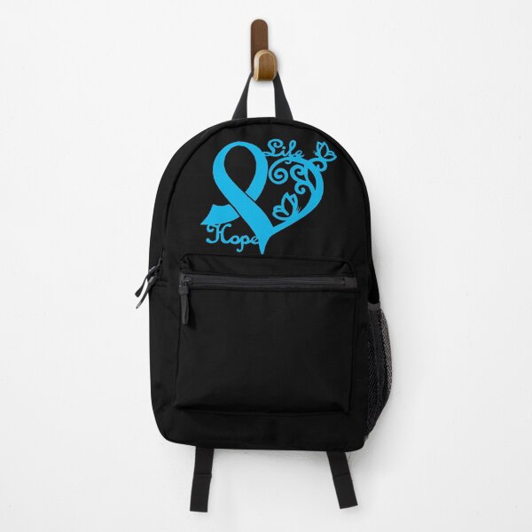 Item preview, Hope life heart awareness ribbon (light blue) designed and sold by CaitlynConnor.