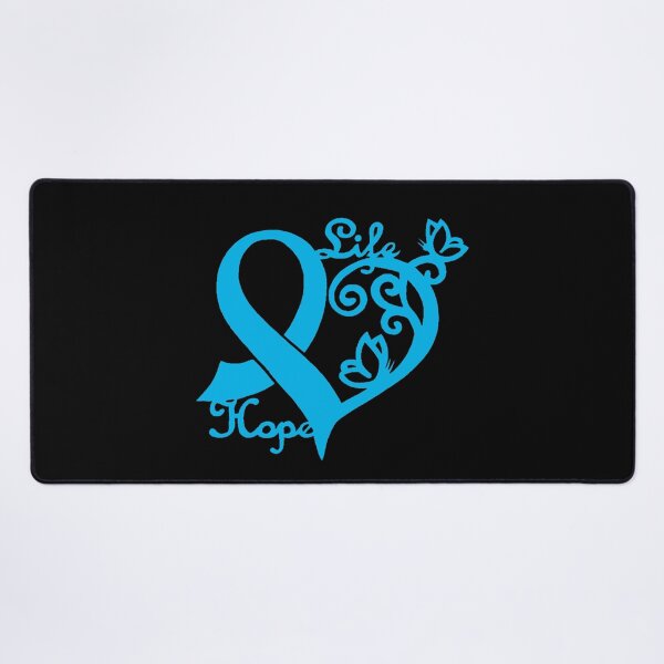 Item preview, Hope life heart awareness ribbon (light blue) designed and sold by CaitlynConnor.