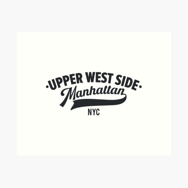 Artikel-Vorschau von Upper West Side Manhattan Minimal Typo Art - NYC Urban Vibes, designt und verkauft von Boogosh.