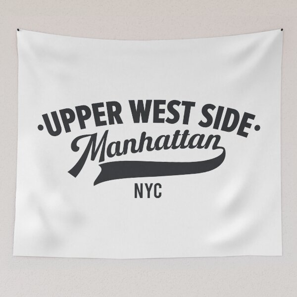 Item preview, Upper West Side Manhattan Minimal Typo Art - NYC Urban Vibes designed and sold by Boogosh.