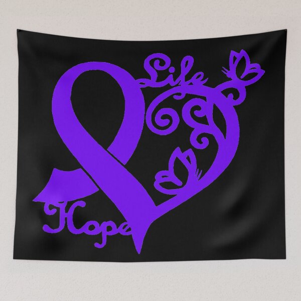 Item preview, Hope life heart awareness ribbon (purple) designed and sold by CaitlynConnor.