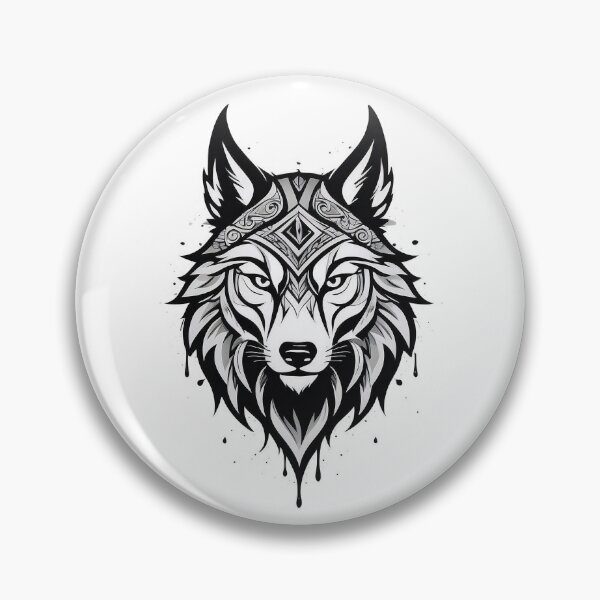 Artikelvorschau, Wikinger-Symbol-Wolf-Logo – Entfesseln Sie den Geist des Kriegers in diesem auffälligen Design entworfen und verkauft von HanryangChoi.
