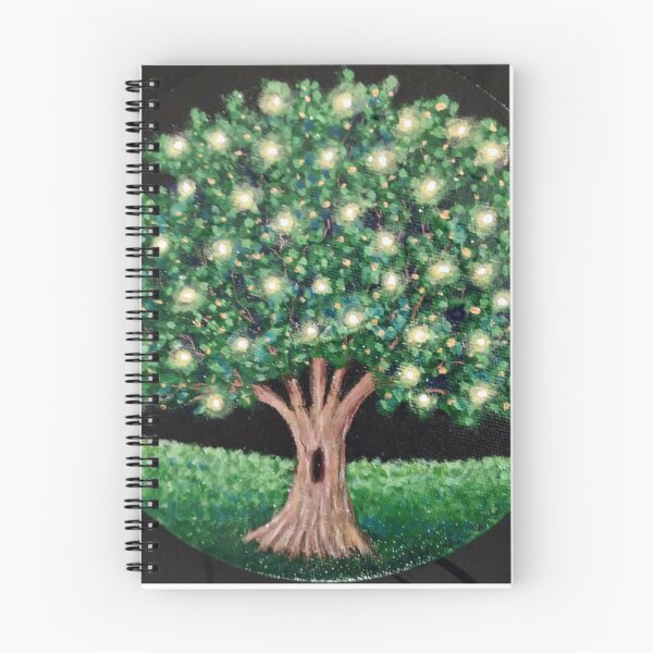Item preview,  Glowing Christmas Tree Acrylic Painting  designed and sold by BellaArtsy.