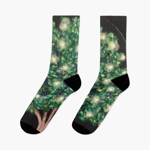 Artikelvorschau, Leuchtendes Weihnachtsbaum-Acrylgemälde entworfen und verkauft von BellaArtsy.