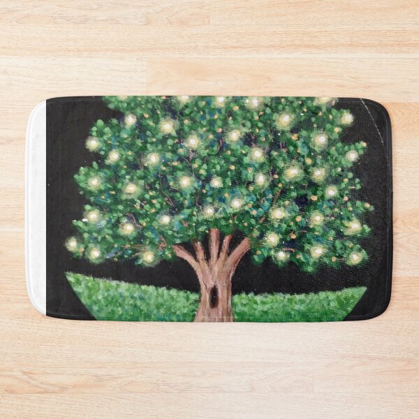 Item preview,  Glowing Christmas Tree Acrylic Painting  designed and sold by BellaArtsy.