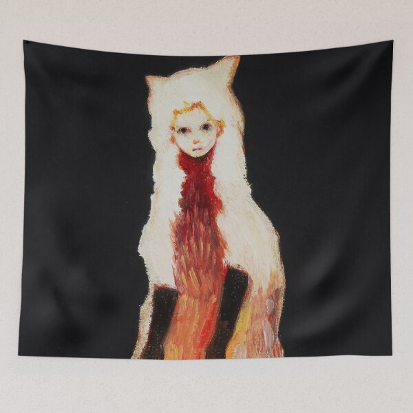 Item preview, Kemono/foxgirl painting designed and sold by UglySweater.