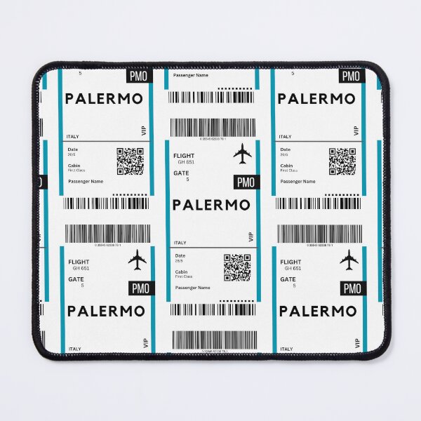 Item preview, Palermo, Italy Airplane Boarding Pass designed and sold by RoamInk.
