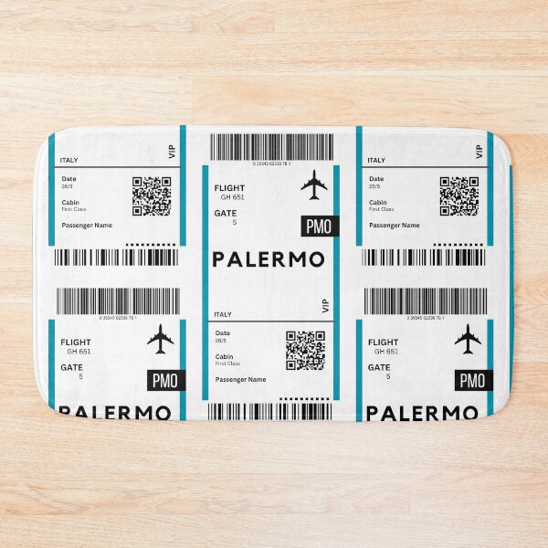 Item preview, Palermo, Italy Airplane Boarding Pass designed and sold by RoamInk.