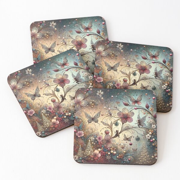Item preview, beautiful graphics with elf butterfly flowers designed and sold by Filpasel.