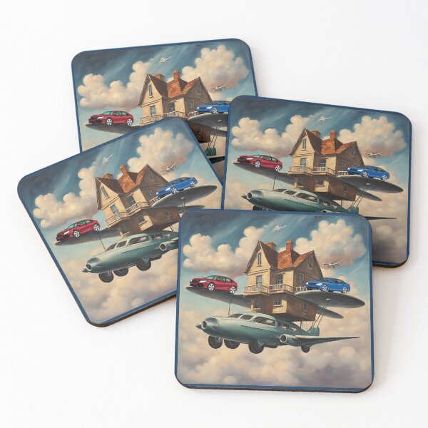 Item preview, Flying planes lift houses and flying cars move places. designed and sold by aiyi24.