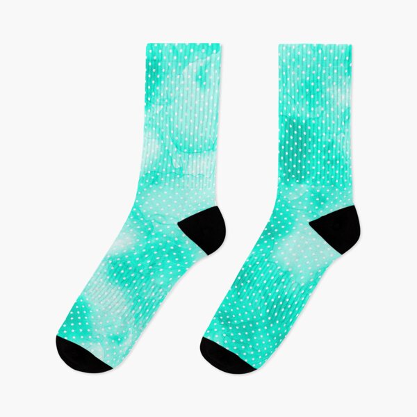 Item preview, Polka Dot. Watercolor fantasy in intense colors /1 white and turquoise. designed and sold by My-fake-places.