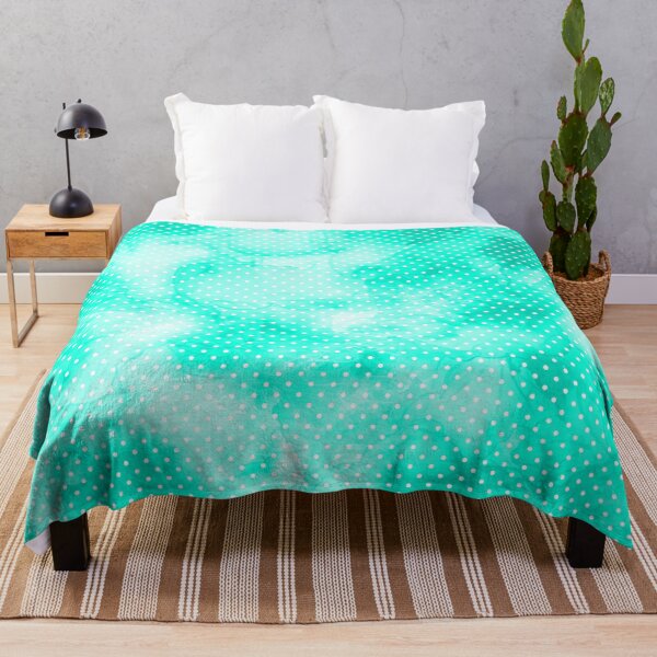 Item preview, Polka Dot. Watercolor fantasy in intense colors /1 white and turquoise. designed and sold by My-fake-places.
