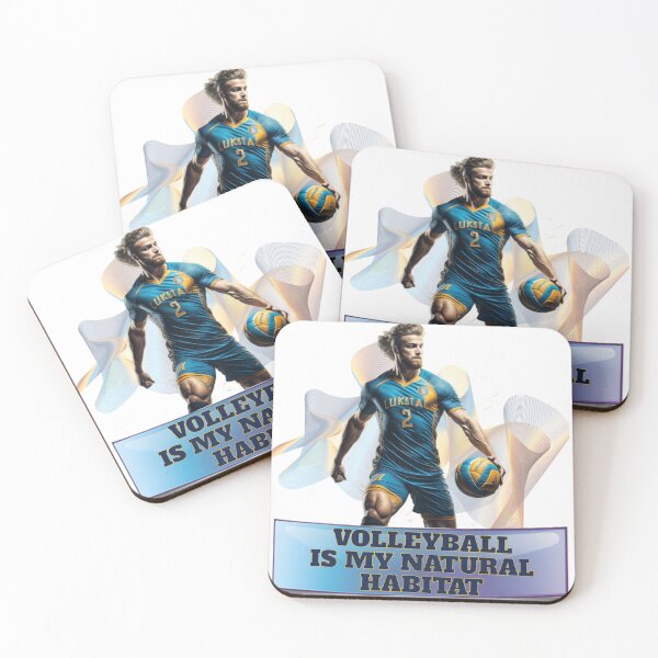 Item preview, Volleyball Player with Ball Illustration designed and sold by Hungry-Murphy.