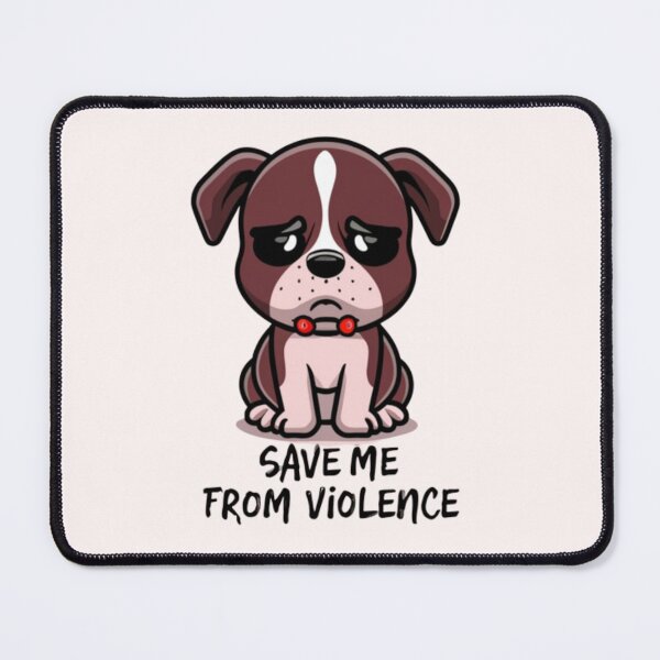 Item preview, Pink Plead: A Cartoon Dog's Cry Against Violence designed and sold by COPYCRAVE.