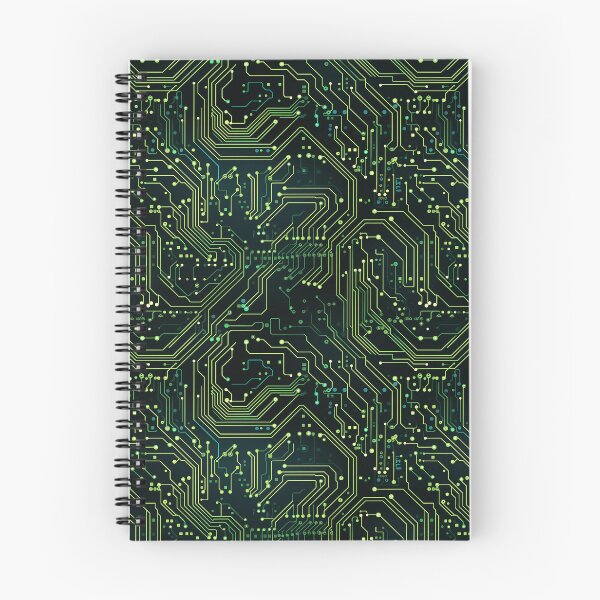 Item preview, Green Circuit Board Repeating Pattern  designed and sold by NikkofTime.