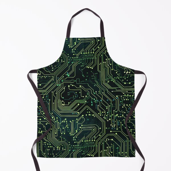 Item preview, Green Circuit Board Repeating Pattern designed and sold by NikkofTime.