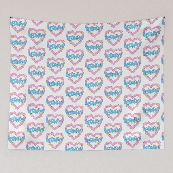 Item preview, TXT Beomgyu Bubbly Heart Print designed and sold by kirstenovich.