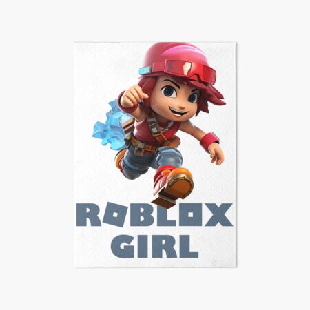 t-shirt roblox girl Art Board Print by CuteDesignOnly