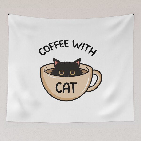 Item preview, Coffee with cat designed and sold by Gravy-tee07.