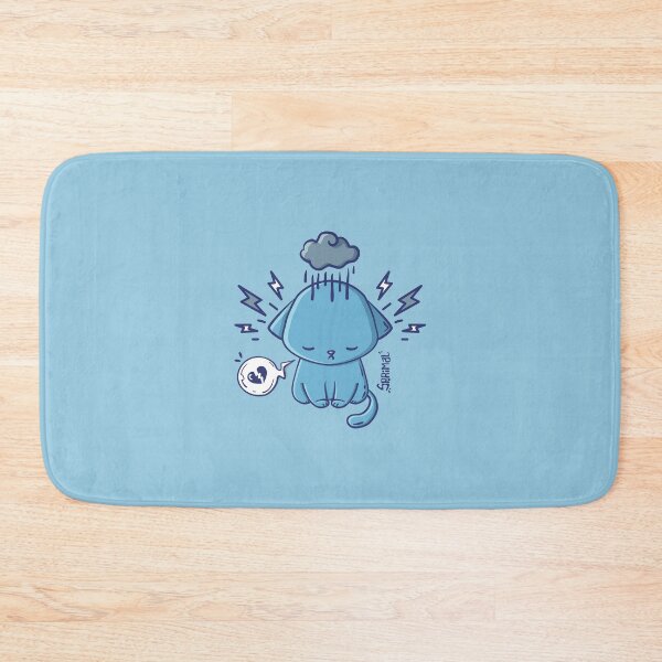 Item preview, Feline Blue - A Cat's sad Mood designed and sold by SPIRIMAL.