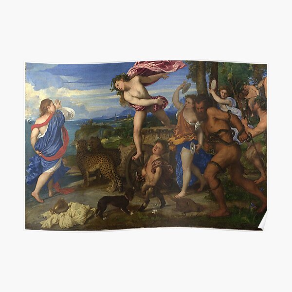 Bacchus and Ariadne Painting Poster