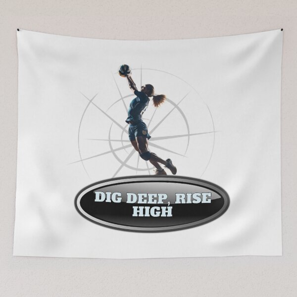 Item preview, Volleyball Player with Ball Illustration designed and sold by Hungry-Murphy.