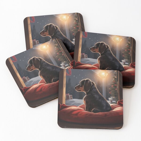 Item preview, dachshund in dog bed designed and sold by Kirollos9.