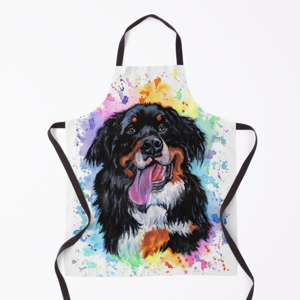 Item preview, Watercolour Painting of a Bernese Mountain Dog designed and sold by SaltySerenity.