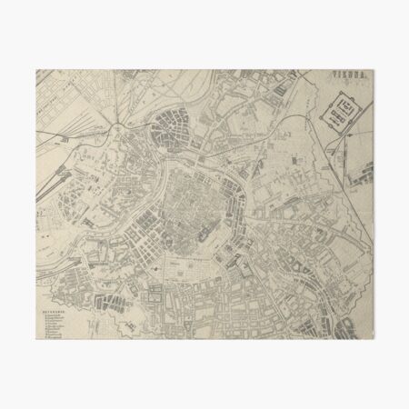 Item preview, Vintage Map of Vienna Austria (1877) designed and sold by BravuraMedia.