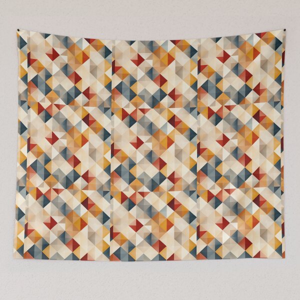 Item preview, Cubo-Geo Fusion: elegancia retro terrosa designed and sold by minjagoods.