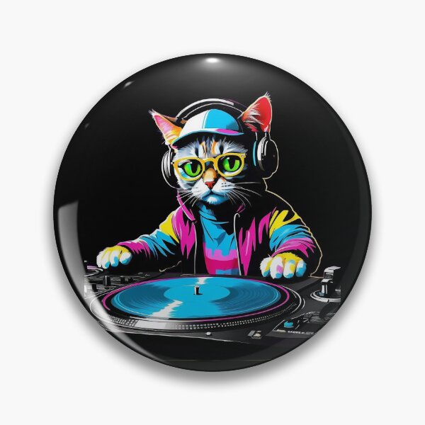 Item preview, Groovy DJ Cat - Purr-fect Beats and Feline Vibes in this Meow-sical Design designed and sold by HanryangChoi.