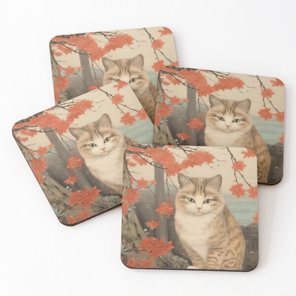 Item preview, Autumn's Allure: Feline Musings Amongst Falling Leaves designed and sold by kawaiidoodlesuk.