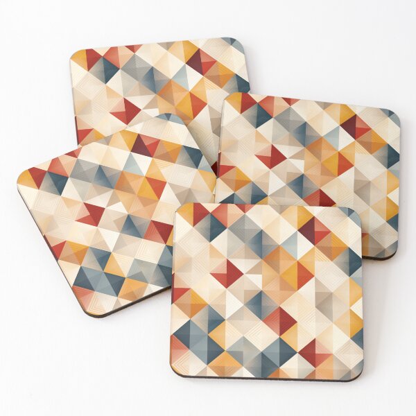 Item preview, Cubo-Geo Fusion: elegancia retro terrosa designed and sold by minjagoods.