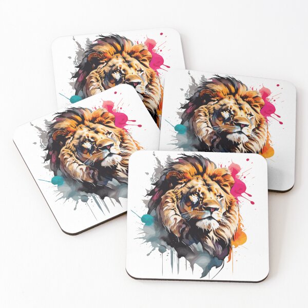 Item preview,  A Colorful Cartoon Lion's Realm ?✨ designed and sold by firecard.