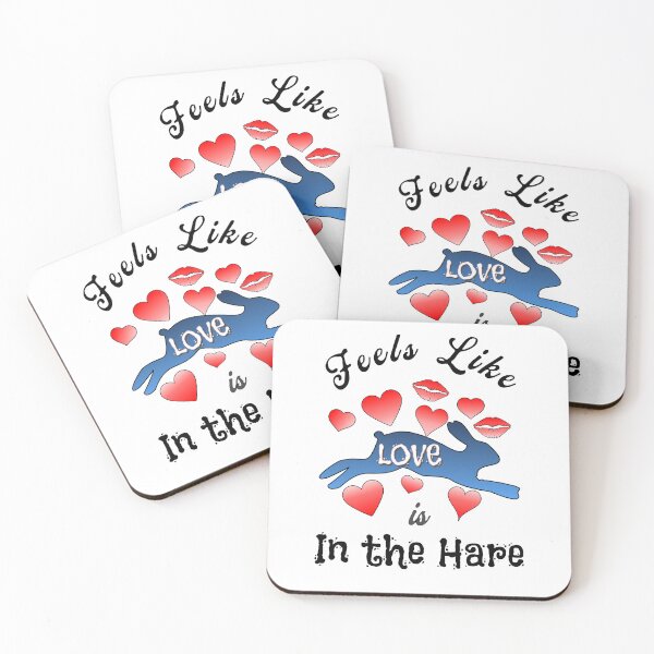 Item preview, Feels Like Love is in the Hare, Black Letters  designed and sold by AychtuoImages.