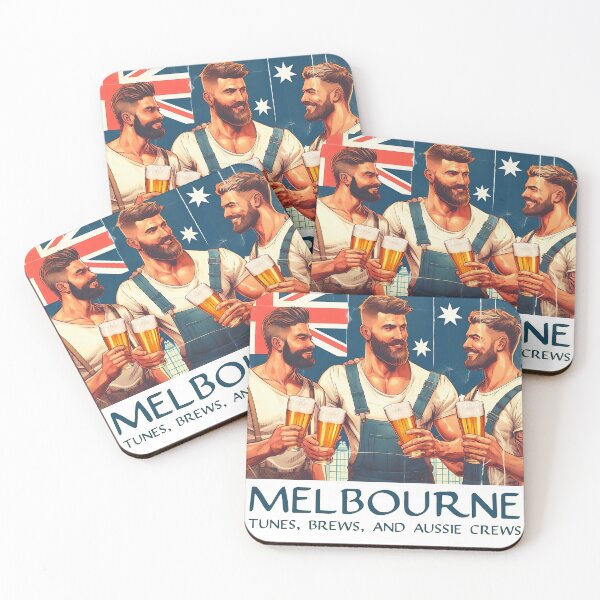 Item preview, Tunes, Brews, And Aussie Crews! (Melbourne) Australia designed and sold by Takin-Thepiss.