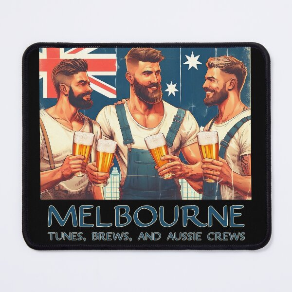 Item preview, Tunes, Brews, And Aussie Crews! (Melbourne) Australia designed and sold by Takin-Thepiss.