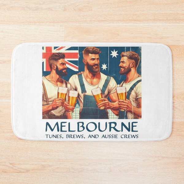 Item preview, Tunes, Brews, And Aussie Crews! (Melbourne) Australia designed and sold by Takin-Thepiss.