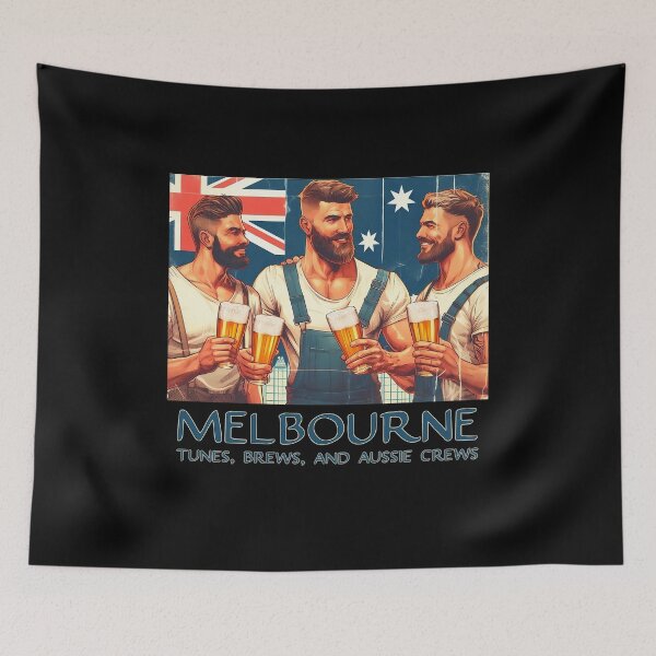 Item preview, Tunes, Brews, And Aussie Crews! (Melbourne) Australia designed and sold by Takin-Thepiss.