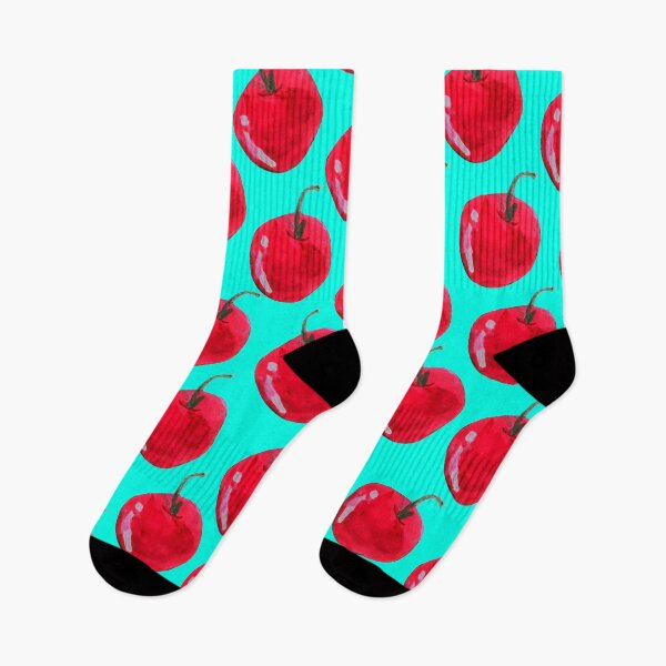 Item preview, Cherry Fruit Pop Art Cyan designed and sold by Kristy Jordan.
