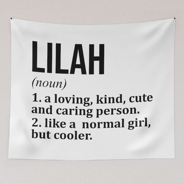 Item preview, Lilah Name Definition designed and sold by XCIV.