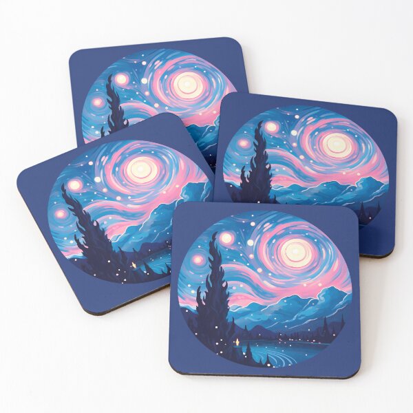 Item preview, Subtle Trans Pride Starry Night designed and sold by ArtliciousHUMAN.